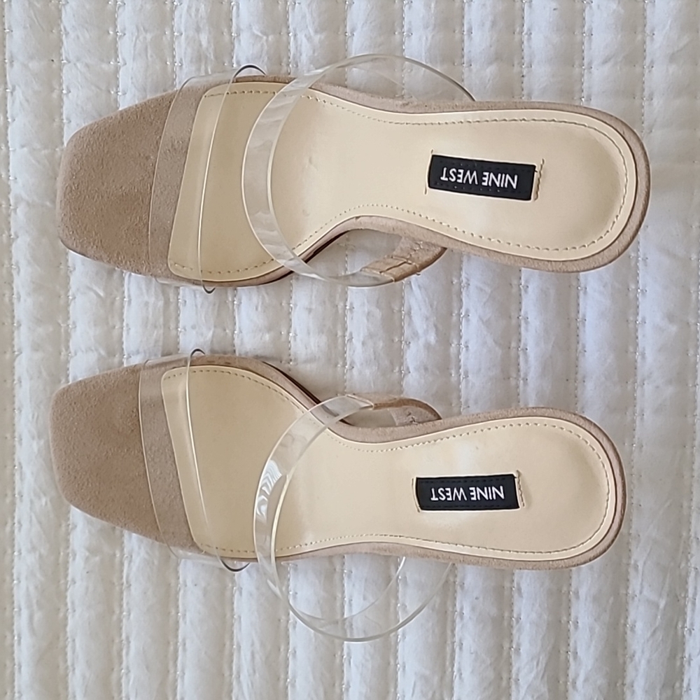 Brand new Nine west clear strap heels